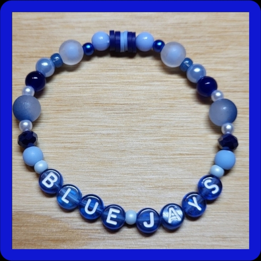 Blue Jays- Friendship Bracelet, Size 7"